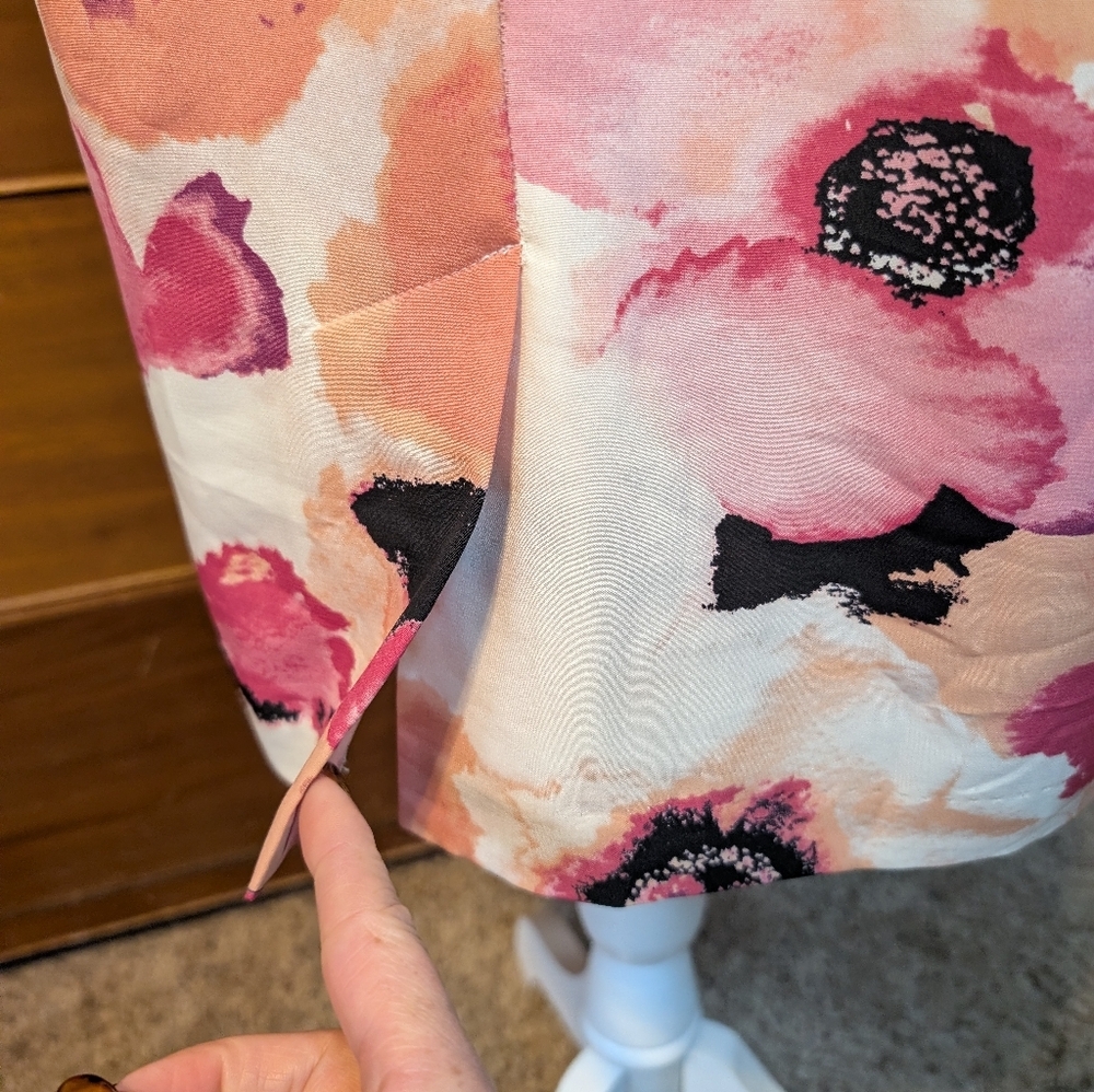 Women’s Apt 9 Sleeveless Floral Romantic Fitted Dress SZ16 - Picture 9 of 14